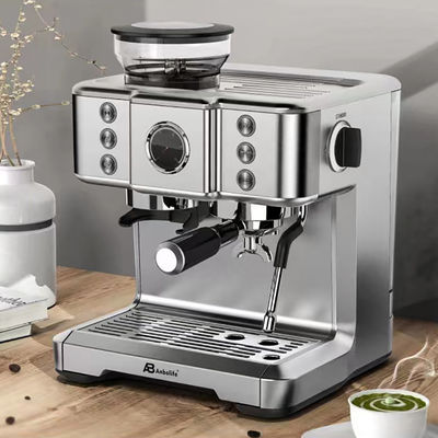 Anbo Touchscreen Italy ULKA Pump Multifunctional Espresso Coffee Maker Machine With Grinder