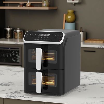 Plastic Square 1800 Watt Digital Airfryer App Controlled