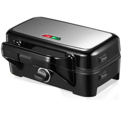 2 Slice Deep Xxl Grill Sandwich Maker Adjustable Temperature Control Detachable Electric Power Source Ptfe Household Use