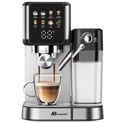 Anbo Big Touch Screen Control Cappuccino Espresso Coffee Machine Multifunctional With Grinder