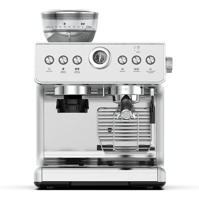 ANBOLIFE 2-in-1 Espresso Coffee Maker with Built-in Grinder 2800W