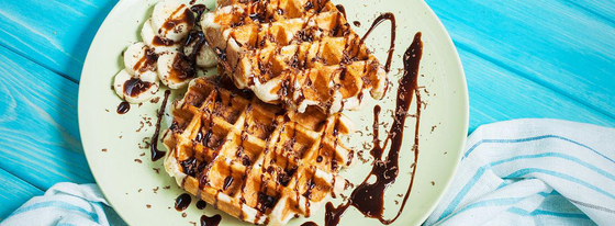 Anbolife Mini Waffle Maker with Non-Stick Teflon Coating