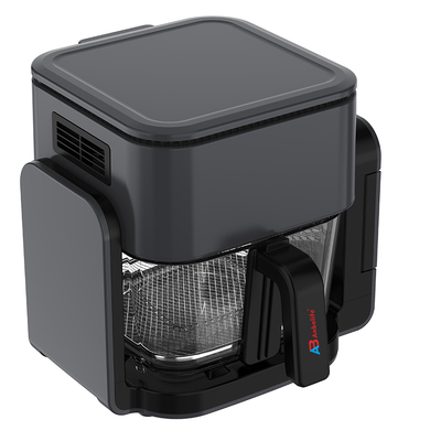 Anbolife 4L Digital Air Fryer with 1.3L Grill Pan 1500W