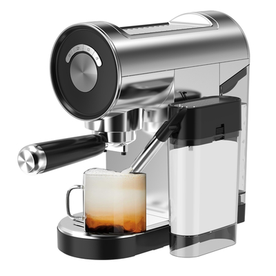 Abbolife Powerful 20Bar Electric Espresso Cappuccino Latte Coffee Maker Stainless Steel Manual for Hotel & Household Use