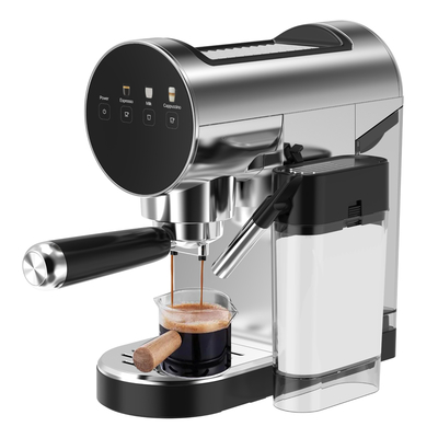 Abbolife Powerful 20Bar Electric Espresso Cappuccino Latte Coffee Maker Stainless Steel Manual for Hotel & Household Use