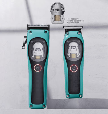 High Speed Vector Motor Hair Clipper with Titanium Alloy Blade for Professional Beard Trimming