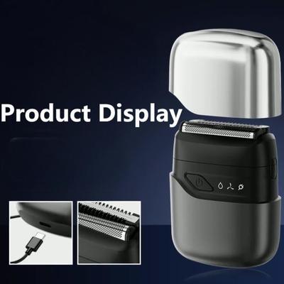 Mini Portable Electric Shaver with IPX7 Waterproof and 350mAh Battery for 60 Min Working Time