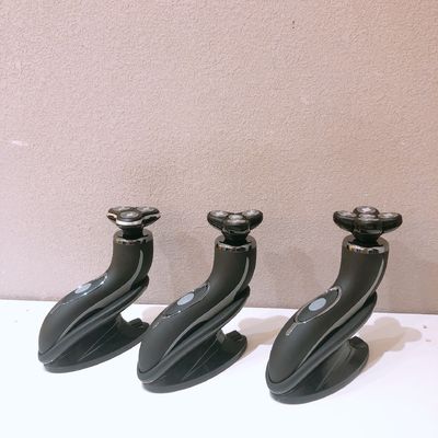 Portable Men's Electric Shaver with Stainless Steel Blade and Plastic Handle for Face Use