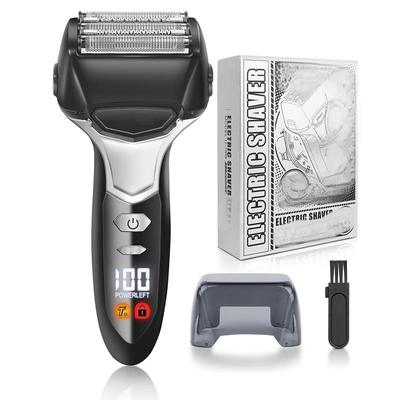 Five Blade Men's Shaver with 1000mAh Battery and 90 Min Working Time Waterproof IPX6 USB Chargeable Electric Razor