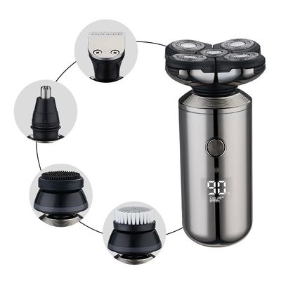 ANBOLIFE Smart Five-Blade Rechargeable Electric Shaver with Digital Display USB Powered and Free Spare Parts for Men