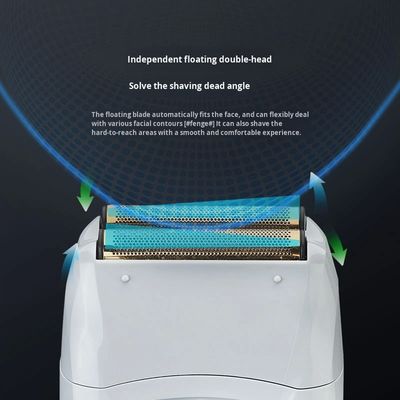 Rechargeable Electric Shaver with 1200mAh Battery and Digital Display for Men's Grooming