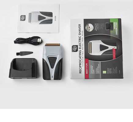 Rechargeable Electric Shaver with 1200mAh Battery and Digital Display for Men's Grooming