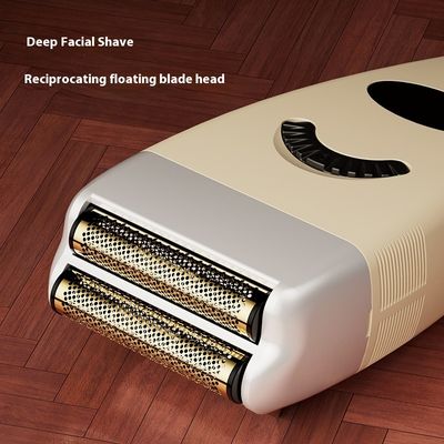 Rechargeable Electric Shaver with 1200mAh Battery Free Spare Parts and Plastic Housing for Men's Face Shaving