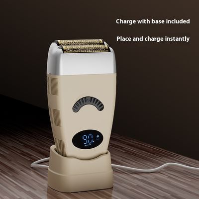 Rechargeable Electric Shaver with 1200mAh Battery Free Spare Parts and Plastic Housing for Men's Face Shaving