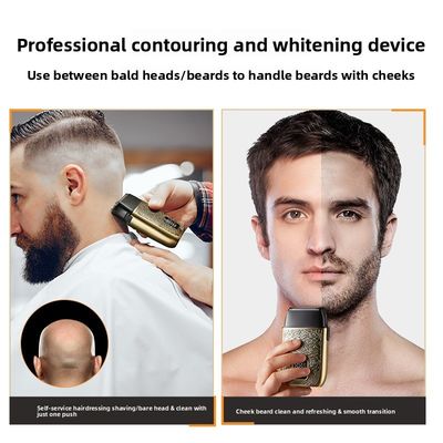 Professional Men's Electric Shaver with 500mAh Battery Stainless Steel Blades and Full Body Wash