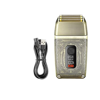 USB Powered Electric Shaver with Retro Design 1200mAh Battery and 1-3h Fast Charging for Men