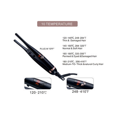 20W Dual-Purpose Hair Curler Straightener with 200-250°C Temperature Control and Dual Wet and Dry Styling