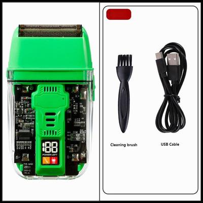 Professional Electric Shaver with 600 mAh Li-Ion Battery 1.5h Charging Time and IPX4 Waterproof for Men's Face and Body Use