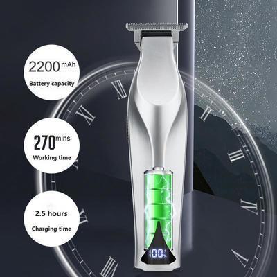 Professional Hair Clipper with 2200mAh Lithium Battery LED Display and Gift Box Packaging
