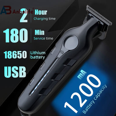 Professional Hair Trimmer with 150min Runtime 1200 mAh Li-Ion Battery and 2h Charging Time for Household Hotel and Commercial Use