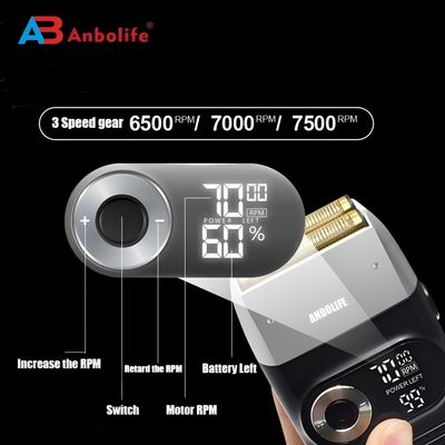 IPX7 Waterproof Men's Electric Razor with 600mAh Battery and 60-90min Working Time for Full Body Use