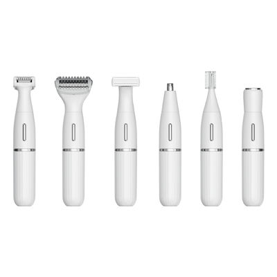 6-in-1 Multifunctional Electric Shaver and Nose Hair Trimmer with 1 Year Warranty and Rechargeable USB Power