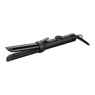 Professional Hair Curler and Straightener with Rotary Adjustment Gear LED Display and 5 Temperature Settings