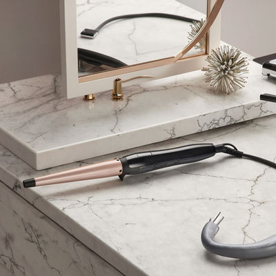 Ceramic Hair Curler with 25mm Barrel 1 Year Warranty and 110-240V Voltage for Smooth Shiny Curls