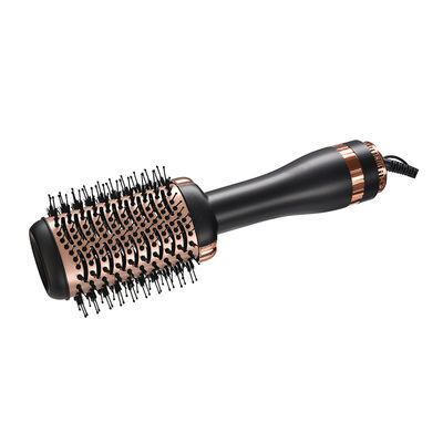 1300W Dual Voltage Hot Air Brush with 3 Temperature Adjustment Levels for Professional Hair Styling