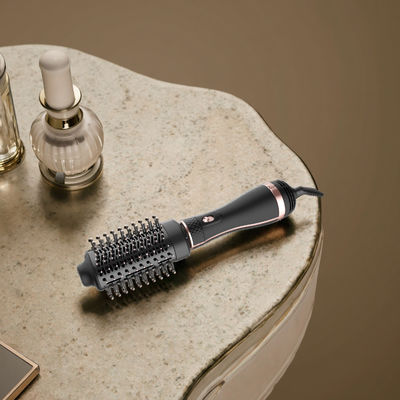 1200W Titanium Blow Dryer Brush with 3 Temperature Levels and 1 Year Warranty for Frizz-Free Styling