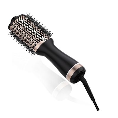 1200W Titanium Hot Air Brush with 1 Year Warranty and Dual Voltage for Easy Hair Styling
