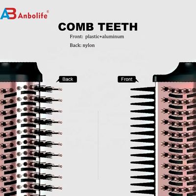 2-in-1 Titanium Hair Brush Styler with 1200W Power 3 Temperature Levels and 2 Speed Settings for Easy Hair Styling