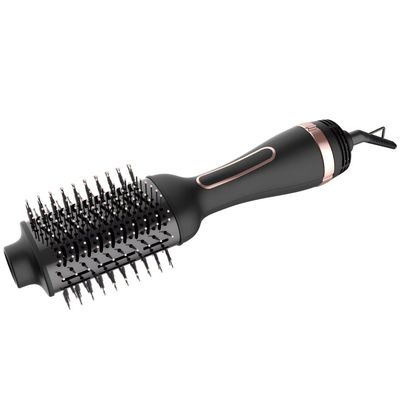 Dual Voltage Multifunction Hair Dryer Brush with Oval Barrel for Easy Styling