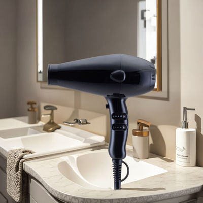 Professional Salon Hair Dryer with 220V-240V Adjustable AC Motor, 2 Speed Settings, and 3 Heat Settings