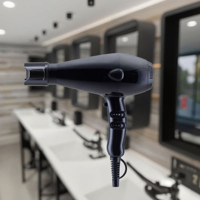 Professional Salon Hair Dryer with 220V-240V Adjustable AC Motor, 2 Speed Settings, and 3 Heat Settings