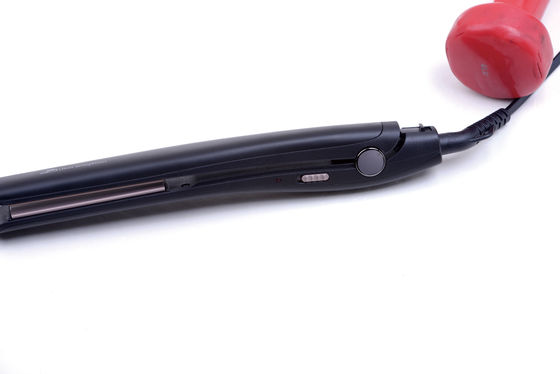 PTC Heating Hair Straightener and Curler with Ceramic and Tourmaline Coating Plates and 360° Swivel Power Cord