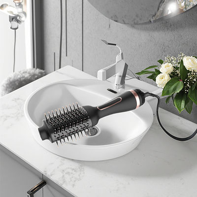 Multifunction Electric Hair Dryer Brush with Oval Barrel for Easy Styling at Home Salon or Travel
