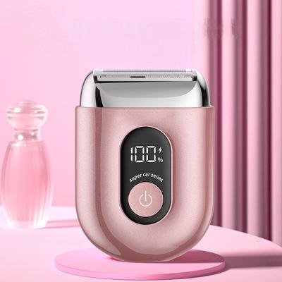 Lady Electric Shaver with Digital Display Rechargeable 450mAh IPX6 Waterproof Body Trimmer for 90 Minutes Runtime
