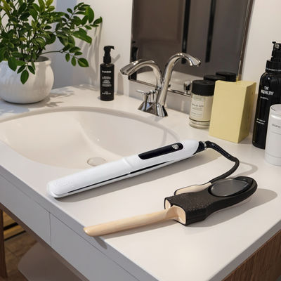 Professional Hair Straightener and Flat Iron with 10 Temperature Levels 130-230°C Range and Teflon Plates for Smooth Frizz-Free Hair