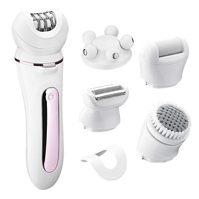 5 in 1 Waterproof IPX6 Epilator with 600mAh Battery for Face and Body Grooming Kit