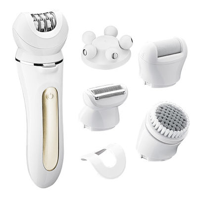 5 in 1 Waterproof IPX6 Epilator with 600mAh Battery for Face and Body Grooming Kit
