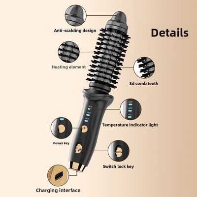 Professional Hair Curler with Three Temperature Gears 45W Power and 110-240V Voltage for Home Salon and Travel Use