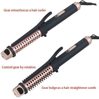Professional 2-in-1 Hot Air Styling Brush and Hair Curler with MAX 200°C Temperature and 100-240V Power for All Hair Types