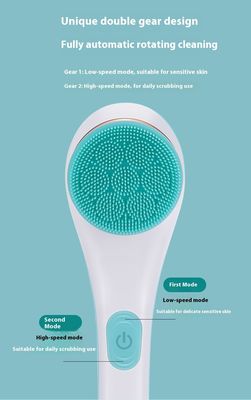 Fully Automatic Rechargeable Electric Bath Brush with Long Handle Silicone Body Massage Scrubber