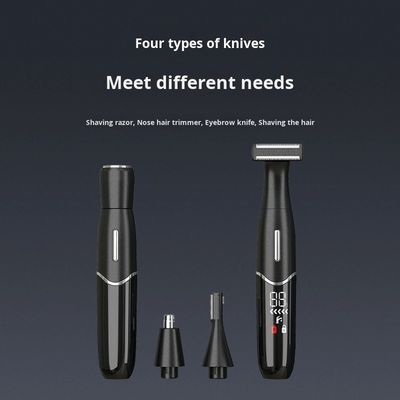 USB Rechargeable Electric Shaver with 600mAh Battery and 90min Runtime Stainless Steel Blades Personal Groomer