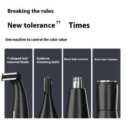 USB Rechargeable Electric Shaver with 600mAh Battery and 90min Runtime Stainless Steel Blades Personal Groomer