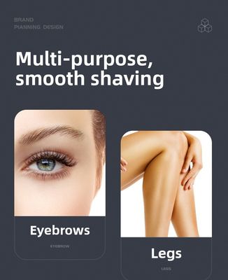 USB Rechargeable Electric Shaver with 600mAh Battery and 90min Runtime Stainless Steel Blades Personal Groomer