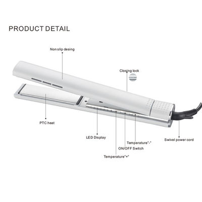 ANBOLIFE 5 Temperature Adjustment Electric Hair Straightener and Curler with 45W Power and 1 Year Warranty