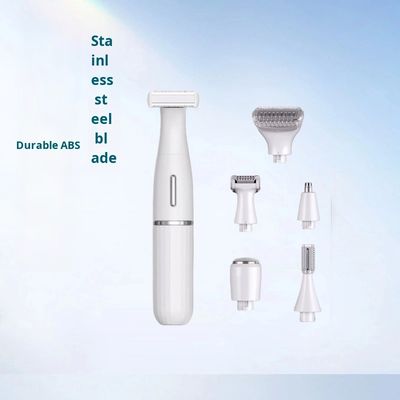Six-In-One Multifunctional Electric Shaver Set with USB Charging Fully Waterproof for Eyebrow Trimming and Household Use