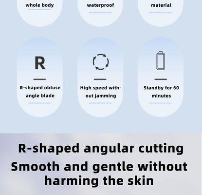 Six-In-One Multifunctional Electric Shaver Set with USB Charging Fully Waterproof for Eyebrow Trimming and Household Use